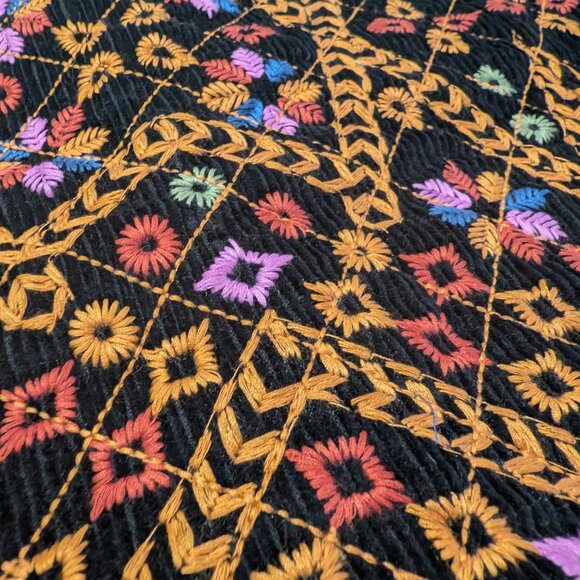 Farm Rio Embroidered Corduroy Mini Skirt | XL - Picture 6 of 7